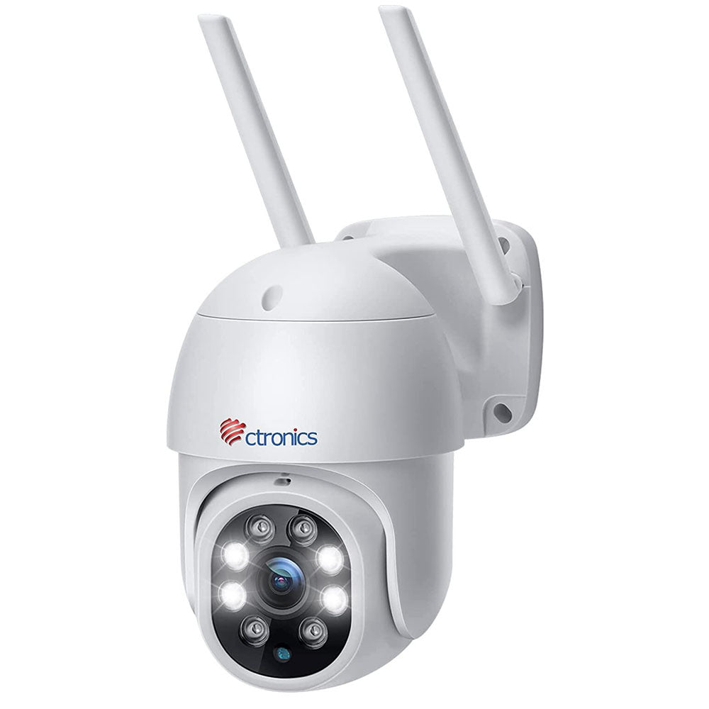 CTRONICS 2.5K 4MP Caméra Surveillance WiFi Extérieure avec Double