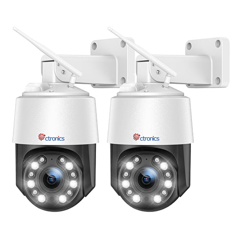 Ctronics 4K 8MP Überwachungskamera Aussen mit 2.4/5GHz Dualband WiFi P Ctronics 4K 8MP Überwachungskamera Aussen mit 2.4/5GHz Dualband WiFi P