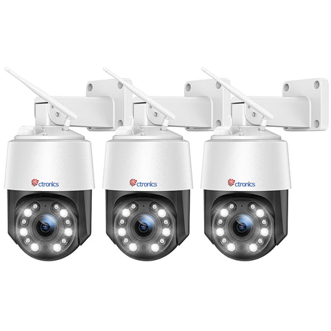 Caméra de surveillance Ctronics 4K 8MP à zoom optique 5X avec WLAN extérieur 5 GHz/2,4 GHz