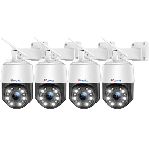 Cámara de vigilancia Ctronics 4K 8MP 5X con zoom óptico y WLAN para exteriores 5GHz/2,4GHz