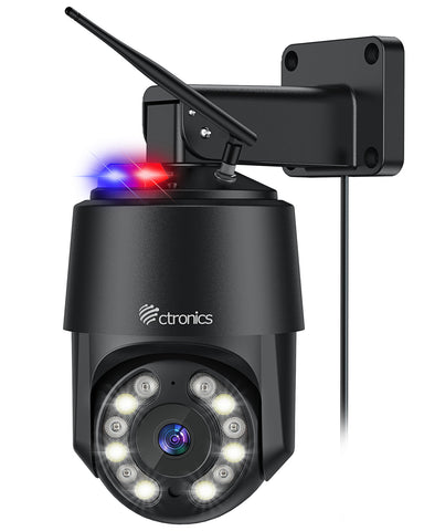 Ctronics 2,5K 4MP WLAN-bewakingscamera voor buiten, 2,4/5GHz Ctronics 2,5K 4MP WLAN-bewakingscamera voor buiten, 2,4/5GHz