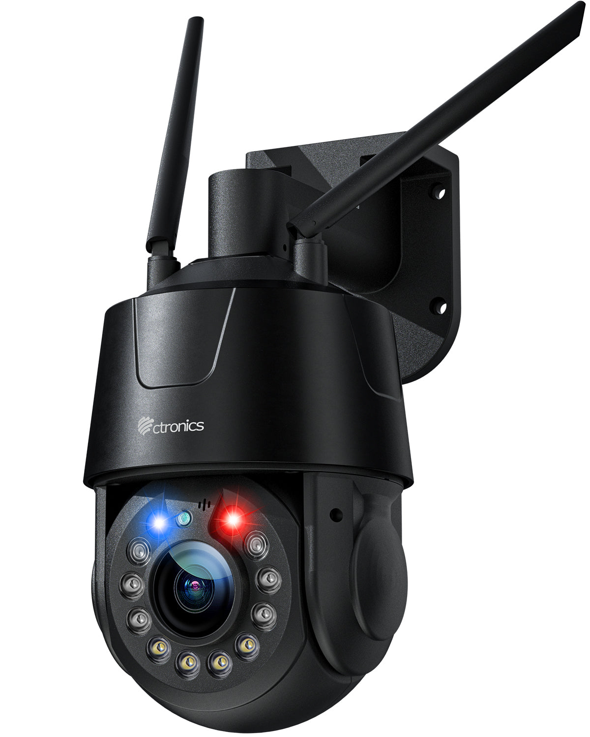 Ctronics 4K 8MP 30X Optical 3D Zoom Security Camera,Person/Vehicle/Animal Detection, R&B Warning Lights, 150m Night Vision, 2.4/5G, Cloud,Metal