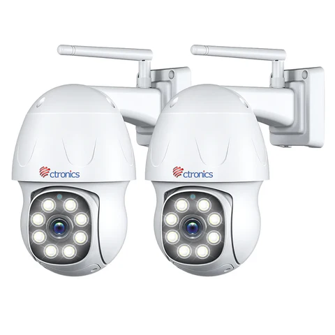 2,4Ghz WiFi 5MP Outdoor Surveillance Camera with Human Detection Auto Tracking 355° Pan 140° Tilt