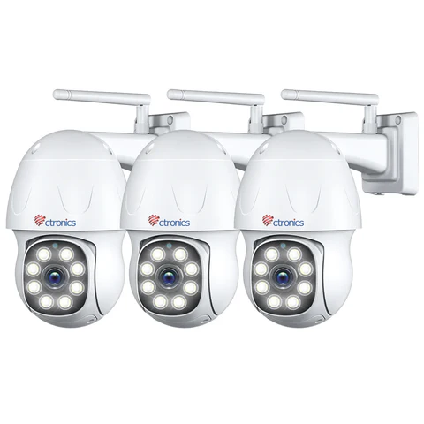 Ctronics PTZ Caméra de Surveillance WiFi Extérieure Caméra IP 2K 3MP Ctronics PTZ Caméra de Surveillance WiFi Extérieure Caméra IP 2K 3MP