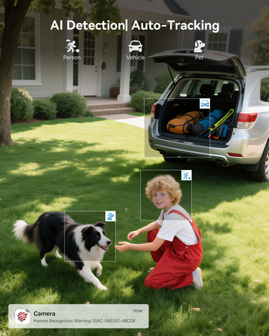 Ctronics 4K 8MP 30X Optical 3D Zoom Security Camera,Person/Vehicle/Animal Detection, R&B Warning Lights, 150m Night Vision, 2.4/5G, Cloud,Metal