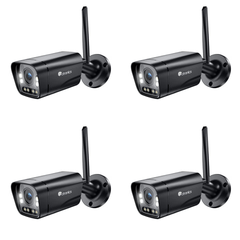 4K 8MP Outdoor WiFi Surveillance Camera with Vehicle/Human Detection 5X Digital Zoom