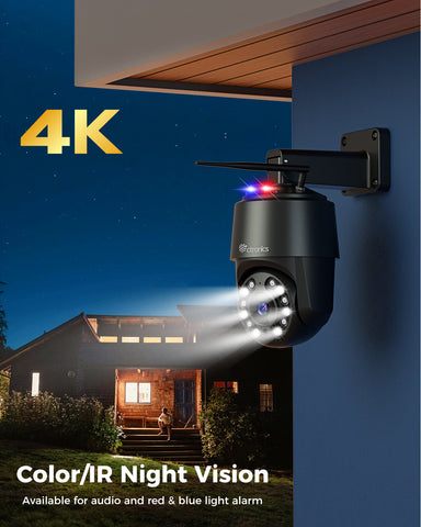 4K Outdoor Camera WiFi 2,4/5GHz with Human/Vehicle/Animal Detection