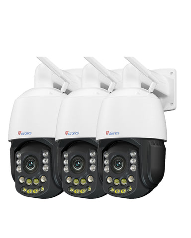 [Tutta in metallo] Telecamera di sicurezza 4K per esterni, rilevamento AI di veicoli/animali/esseri umani, SD/Cloud/FTP/NAS da 256 GB