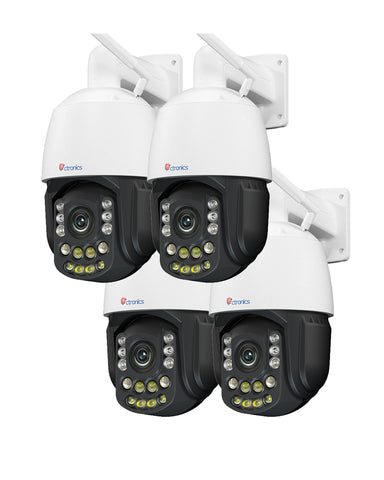 [Tutta in metallo] Telecamera di sicurezza 4K per esterni, rilevamento AI di veicoli/animali/esseri umani, SD/Cloud/FTP/NAS da 256 GB
