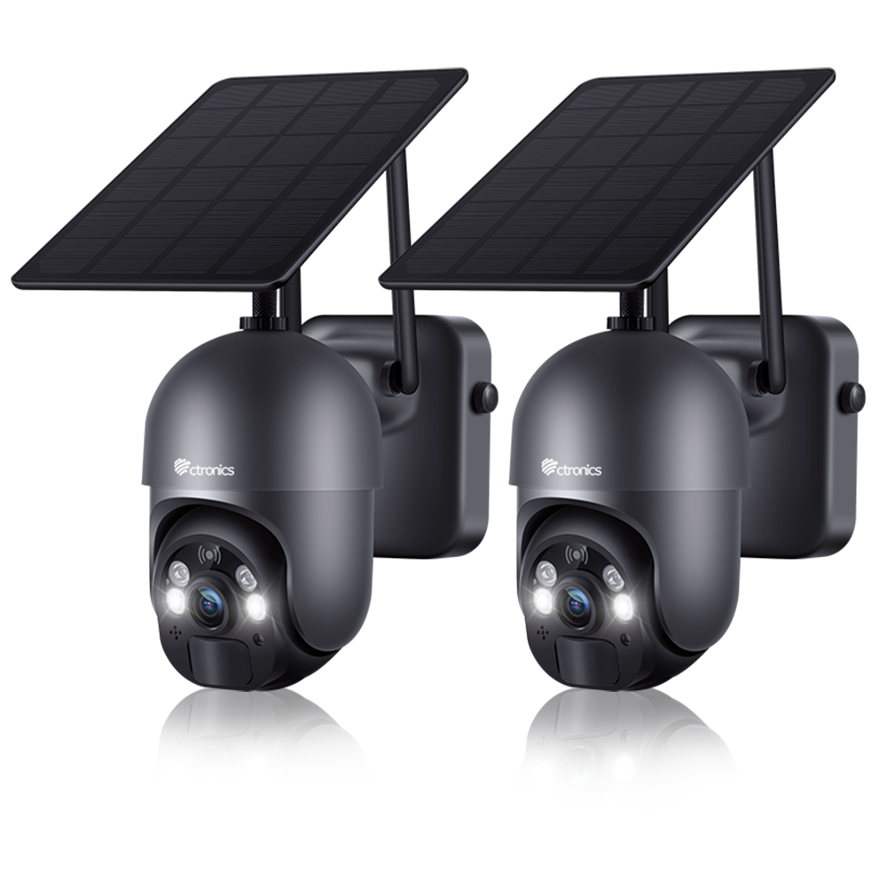 Ctronics 2.5K 4MP セキュリティ カメラ ワイヤレス屋外 WiFi