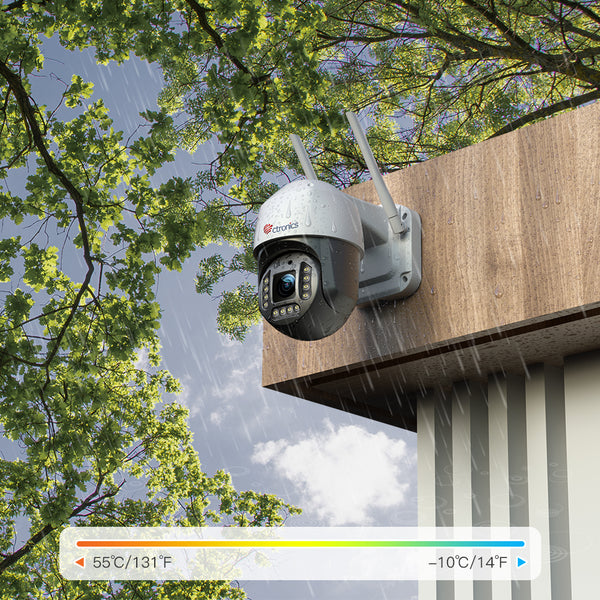4K 8MP Sicherheitskamera für den Außenbereich Ctronics PTZ WiFi-Überwachungskamera mit intelligenter Personen-/Fahrzeugerkennung für die Sicherheit zu Hause